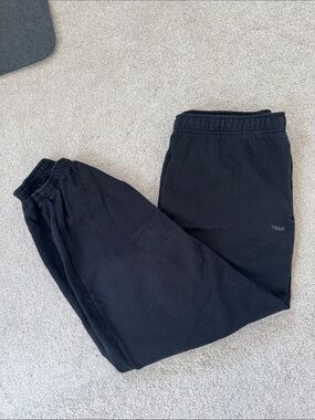 TNA Aritzia Extra Fleece Mega Fit Sweatpants 28.5" Black SzL